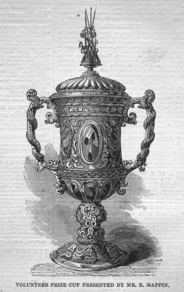 Volunteer Prize Cup Presented by Mr. E. Mappin. 1855