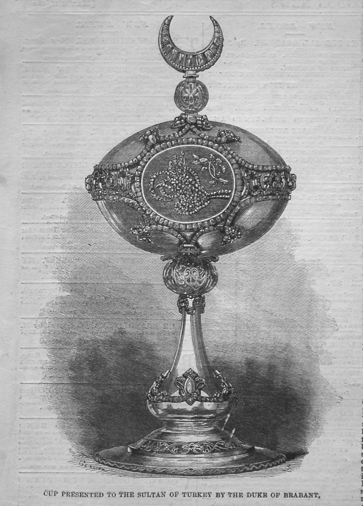 Cup Presented to the Sultan of Turkey by the Duke of Brabant. 1861