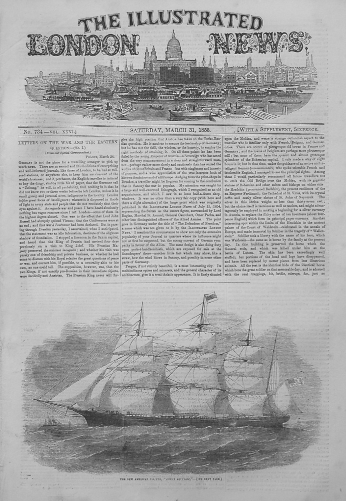 Illustrated London News,  March 31st 1855.