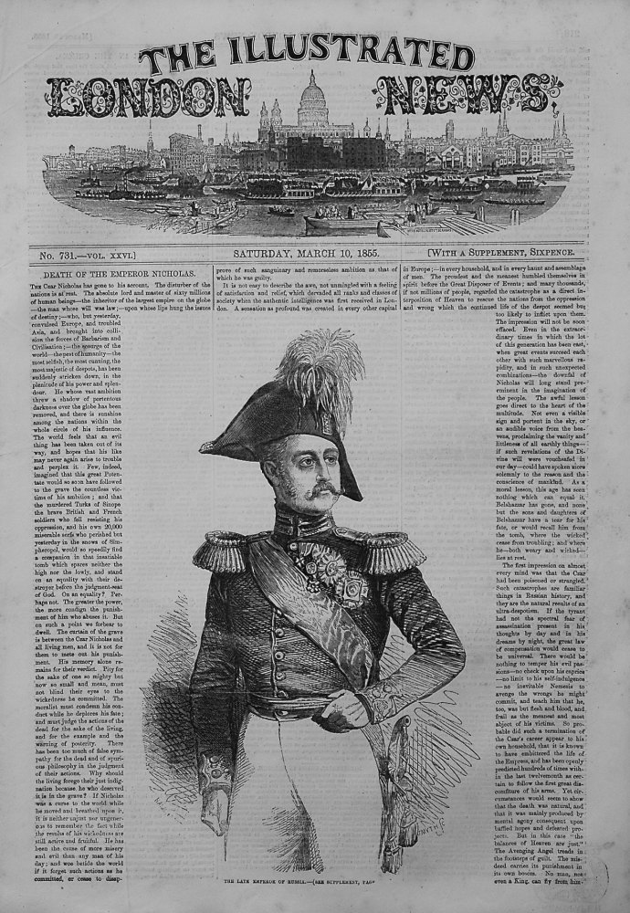 Illustrated London News, March 10th 1855