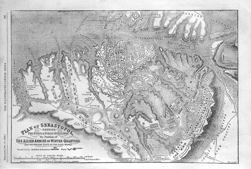 Plan of Sebastopol. 1855