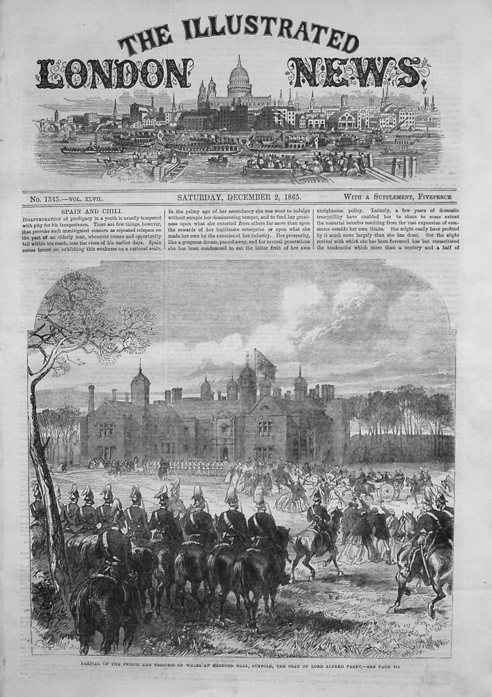 Illustrated London News,  December 2nd 1865.