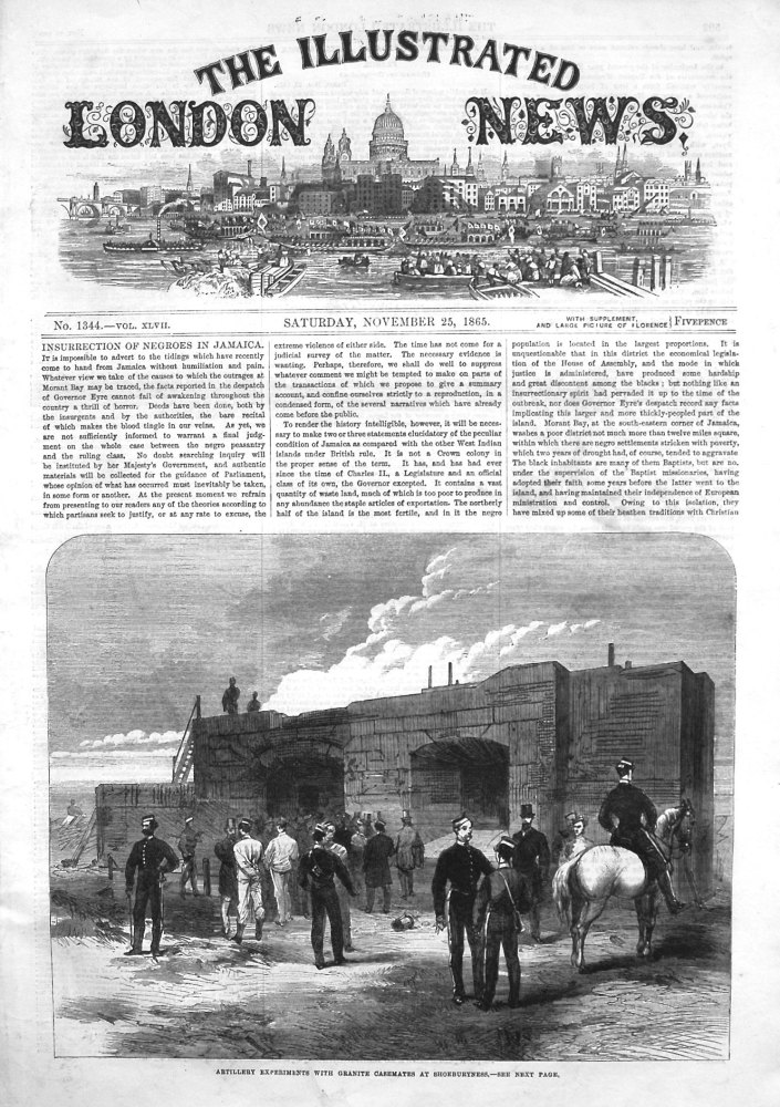 Illustrated London News,  November 25th 1865. 