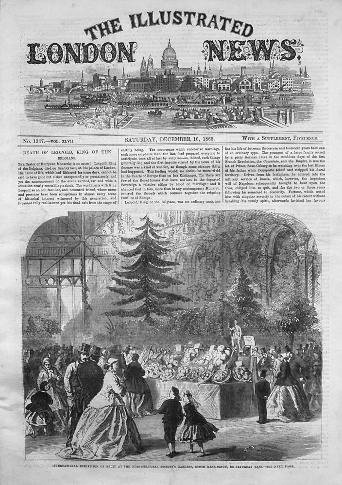 Illustrated London News,  December 16th 1865.