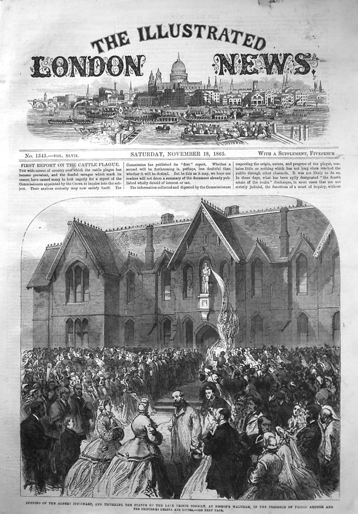 Illustrated London News,  November 18th 1865.