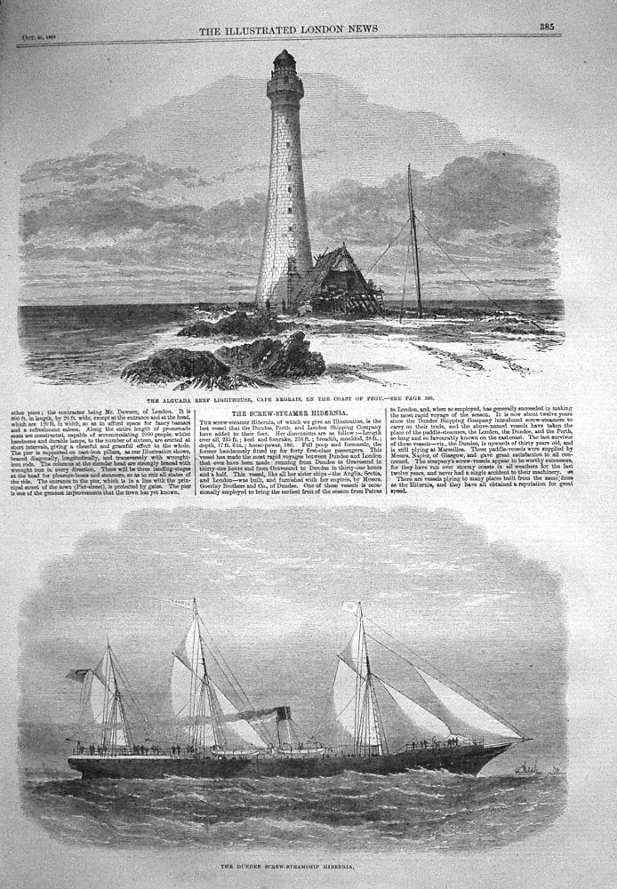 The Screw-Steamer Hibernia. 1865