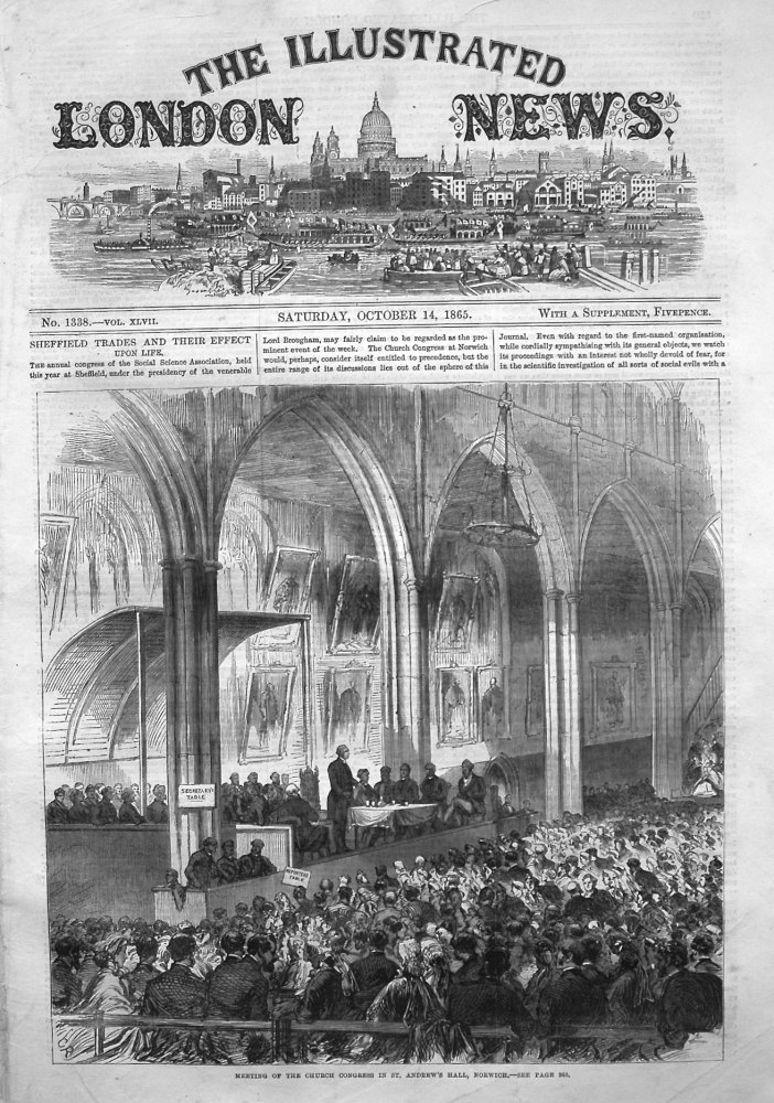 Illustrated London News,  October 14th 1865.