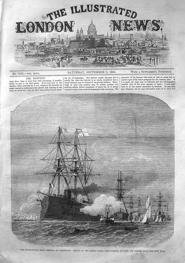 Illustrated London News,  September 9th 1865.