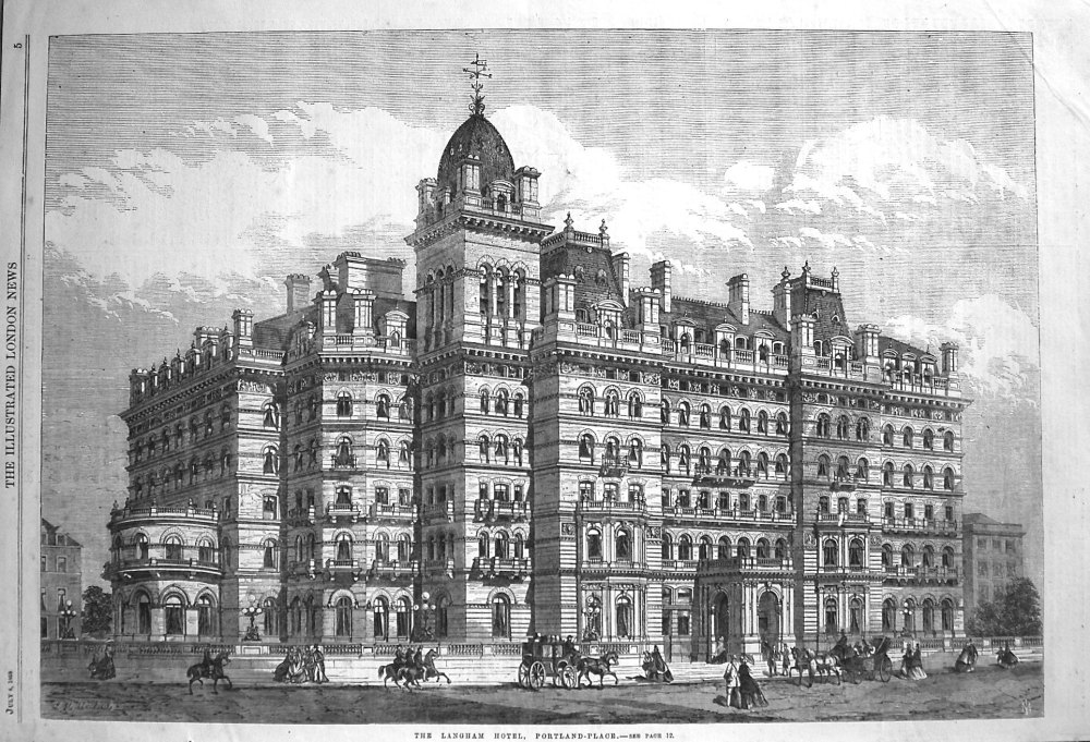 The Langham Hotel, Portland-Place. 1865