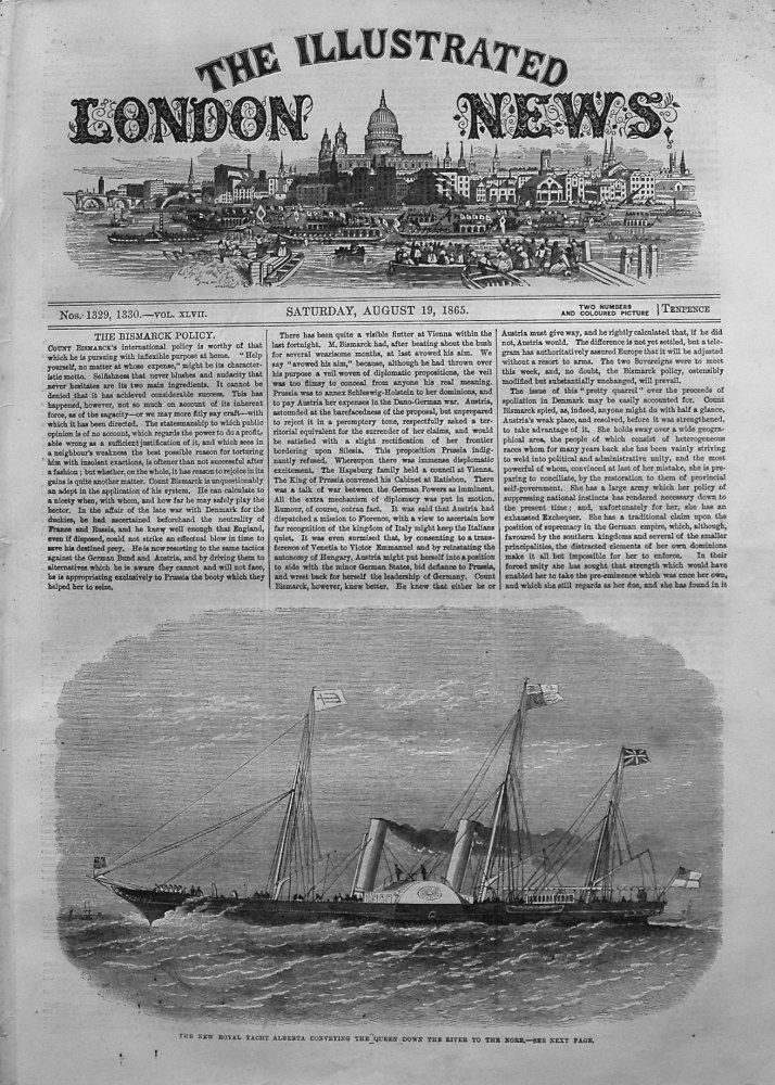 Illustrated London News,  August 19th 1865.