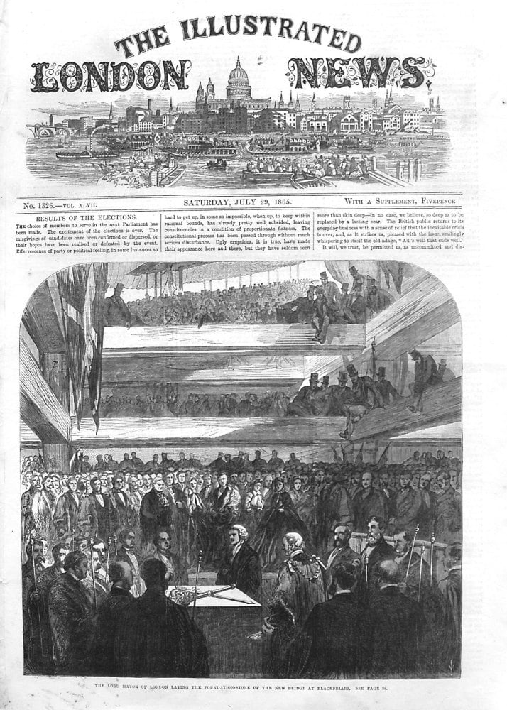 Illustrated London News,  July 29th 1865.