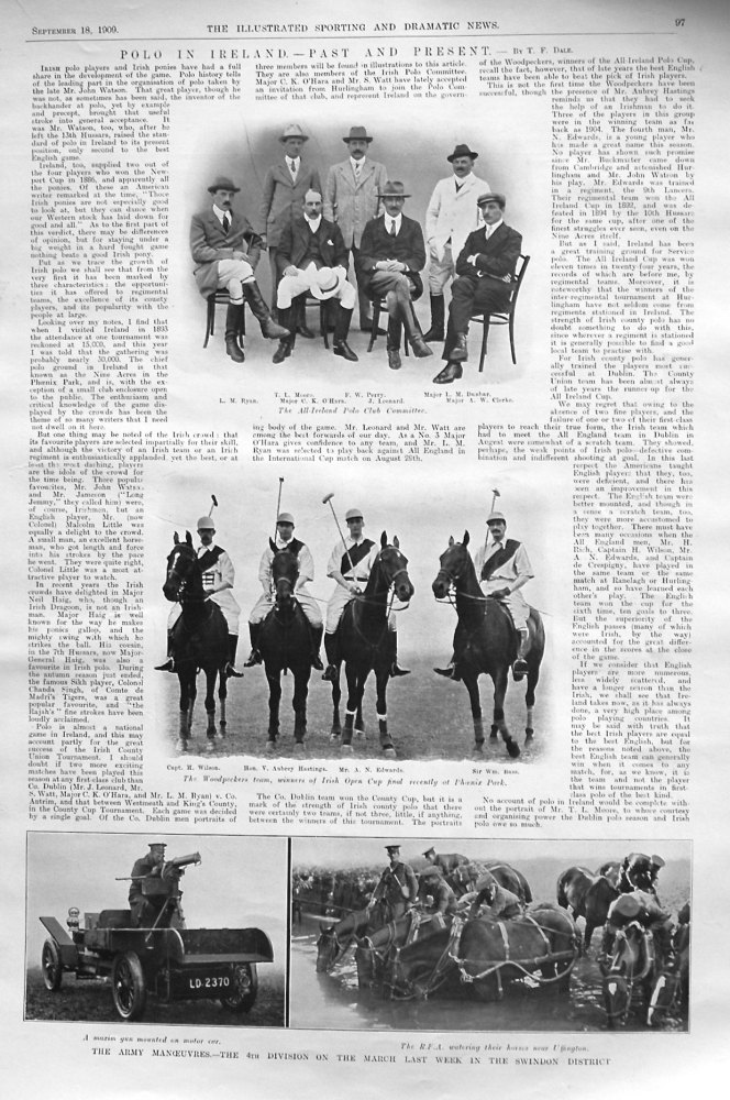 Polo in Ireland. - Past and Present. - By T.F. Dale. 1909