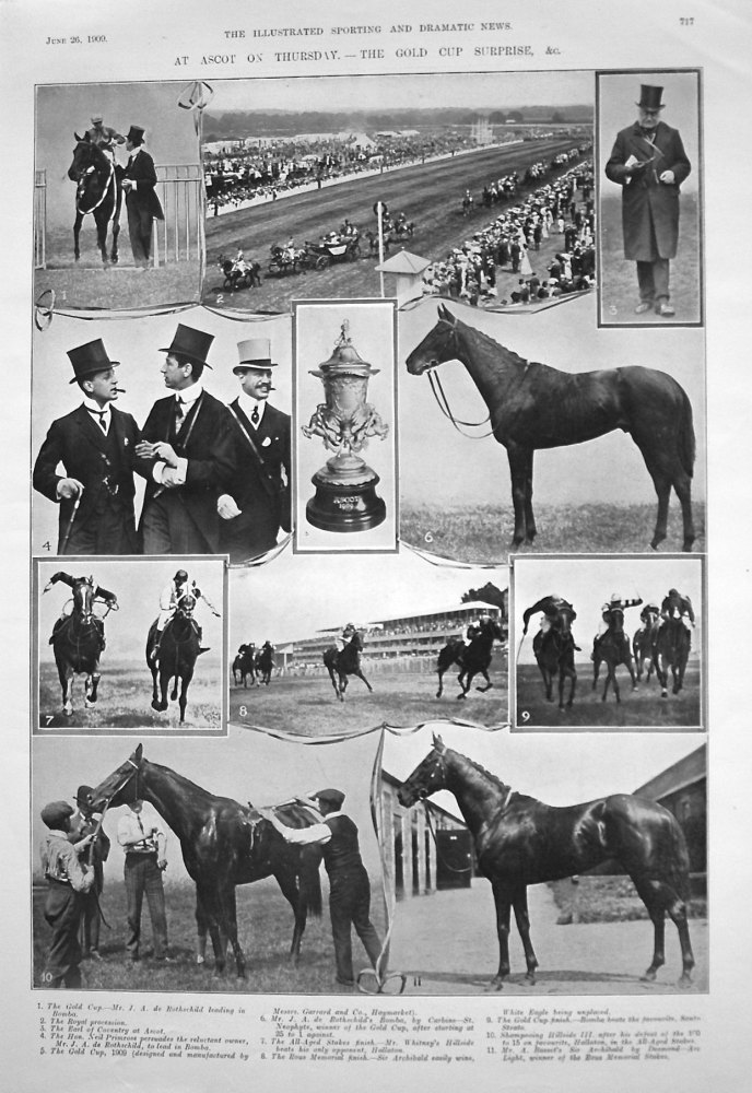 At Ascot on Thursday. - A Gold Cup Surprise, & c. 1909