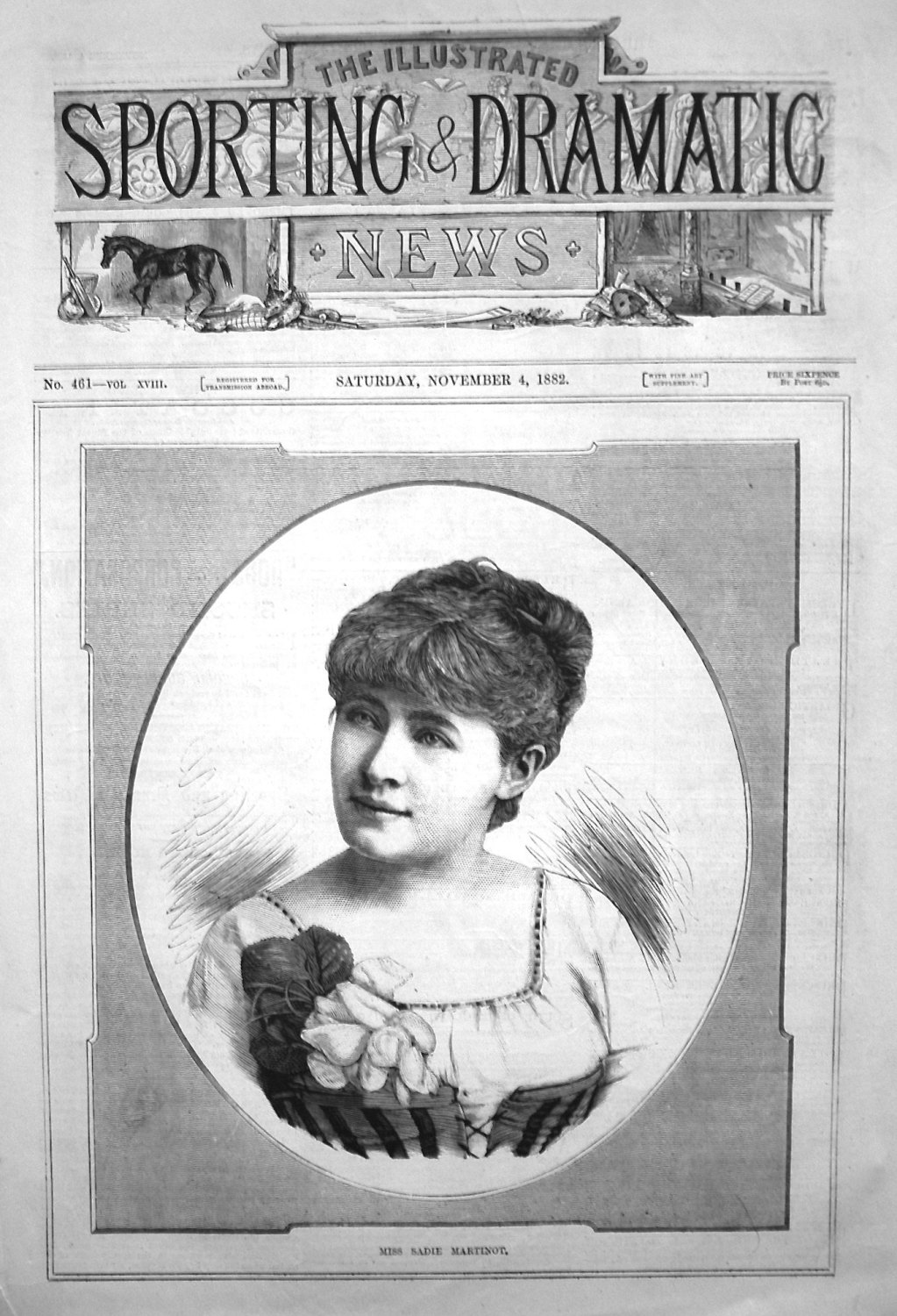 Miss Sadie Martinot. 1882