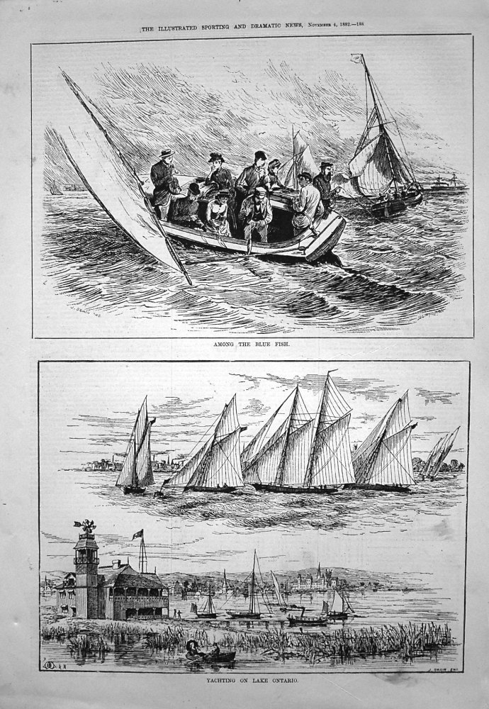 Yachting on Lake Ontario. 1882