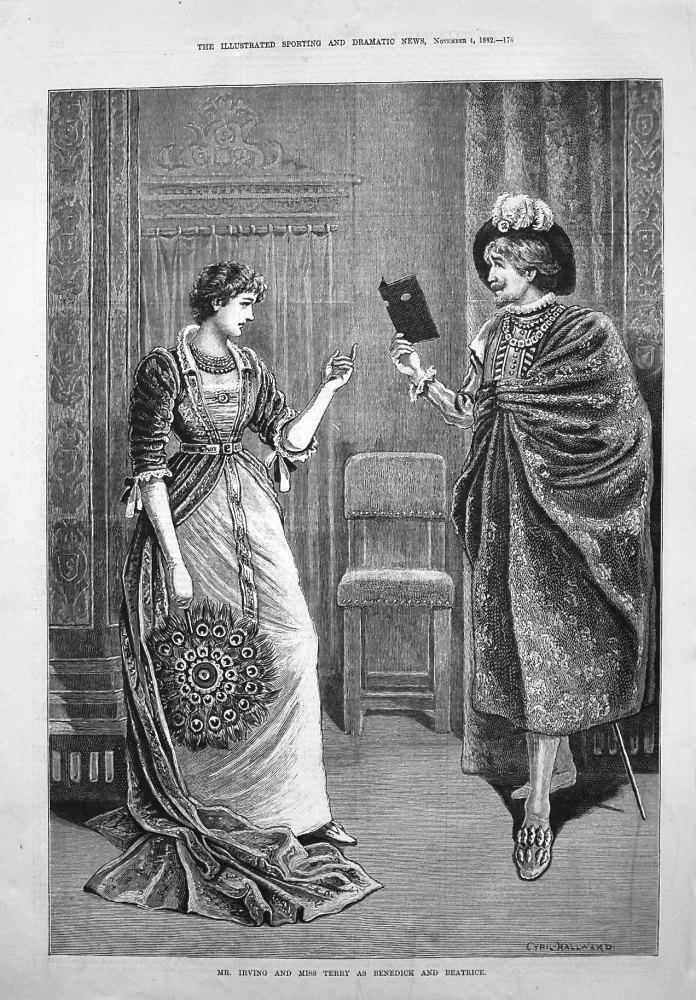 Mr. Irving and Miss Terry as Benedick and Beatrice. 1882