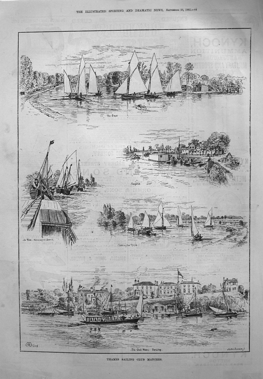 Thames Sailing Club Matches. 1882