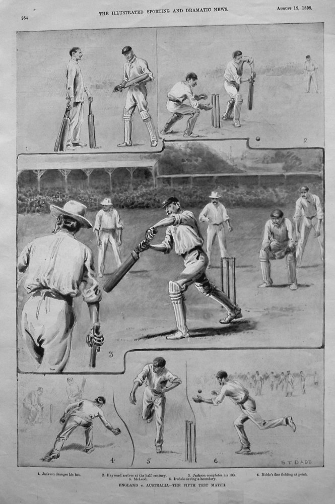 England v. Australia - The Fifth Test Match. 1899