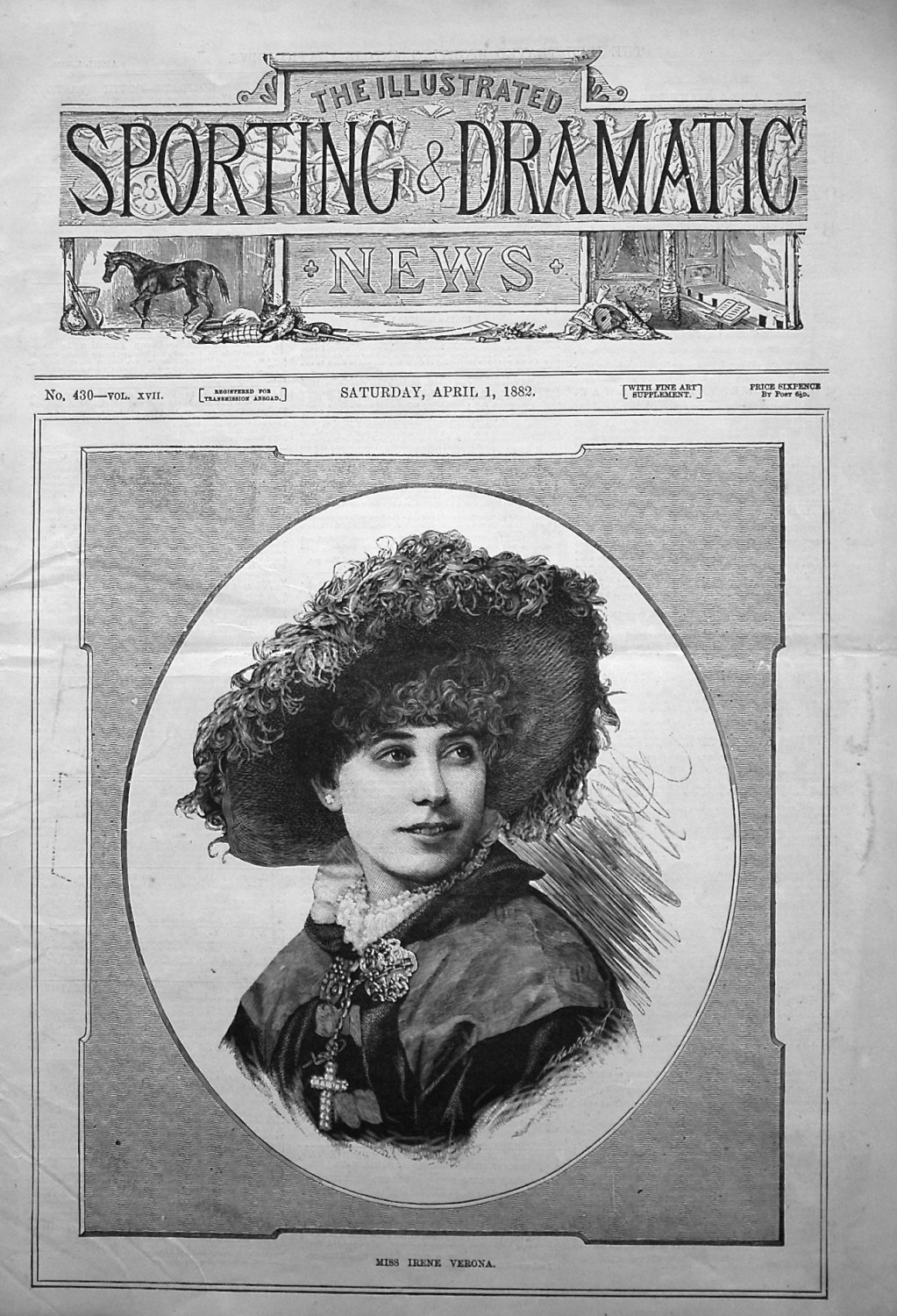 Miss Irene Verona. 1882.