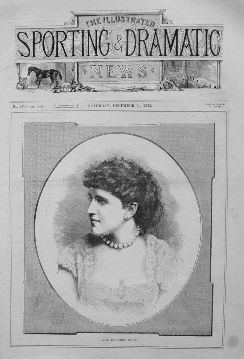 Miss Florence Waud. 1882