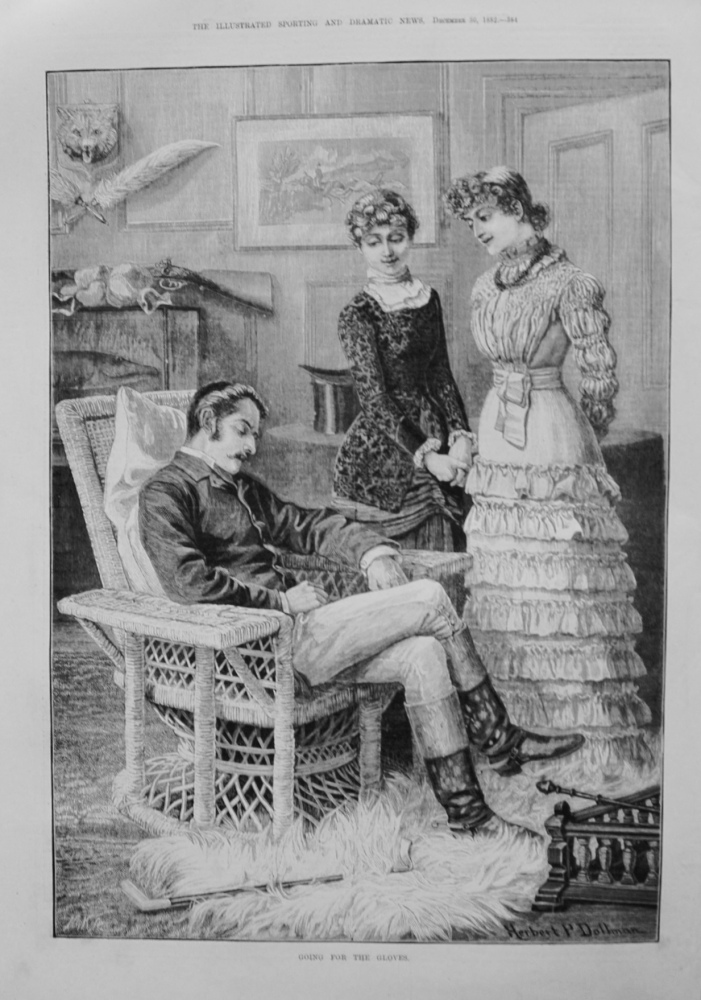 Going for the Gloves. 1882
