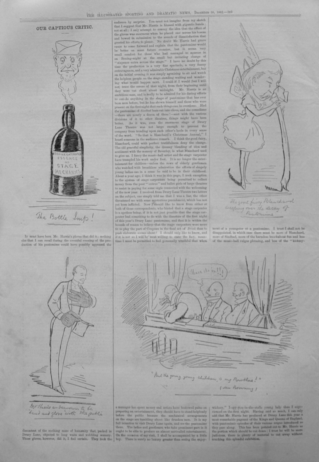 Our Captious Critic. December 30th 1882.