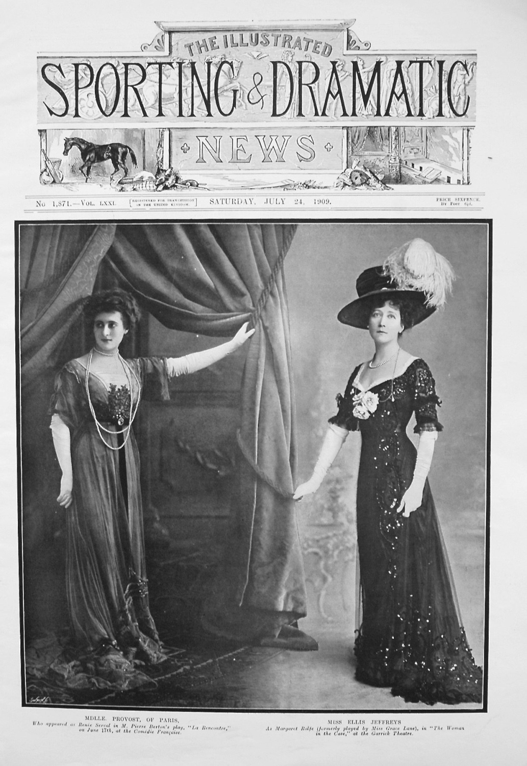 Mddle. Provost, of Paris, and Miss Ellis Jeffreys. 1909