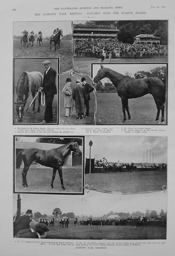 The Sandown Park Meeting. - Bayardo wins the Eclipse Stakes. 1909