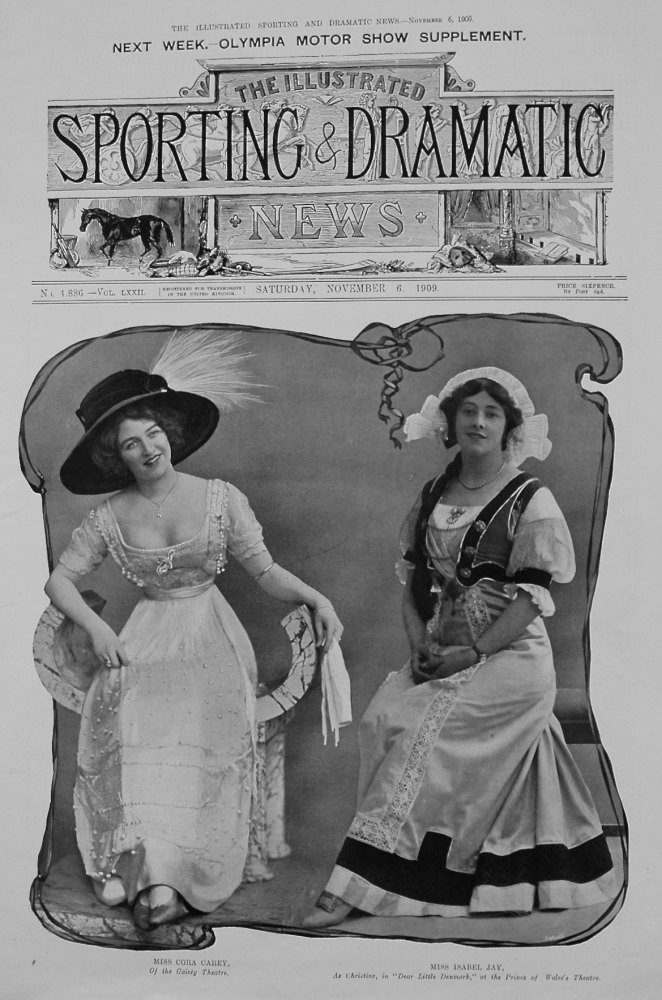 Miss Cora Carey, and Miss Isabel Jay. 1909