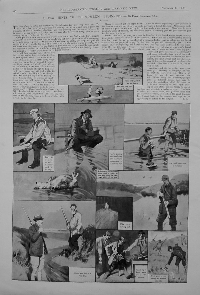 A Few Hints to Wildfowling Beginners. 1909
