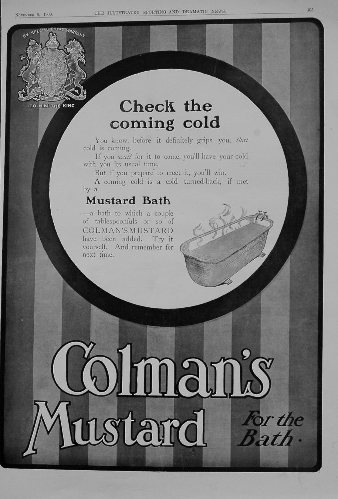 Colman's Mustard. 1909