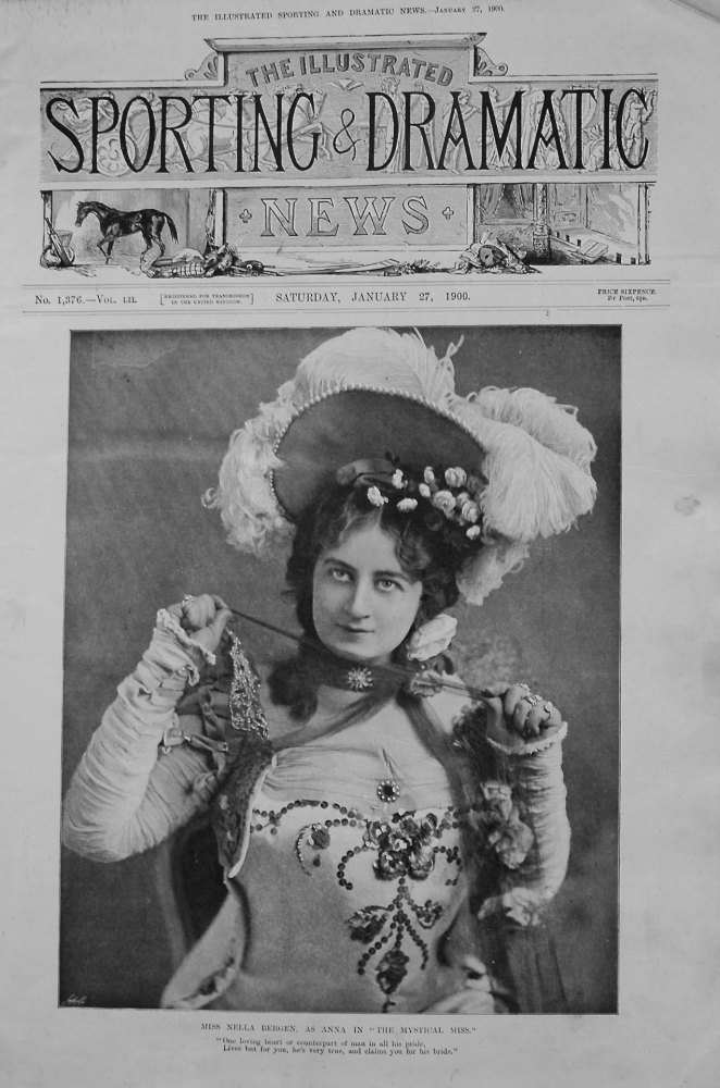 Miss Nella Bergen, as Anna in "The Mystical Miss." 1900