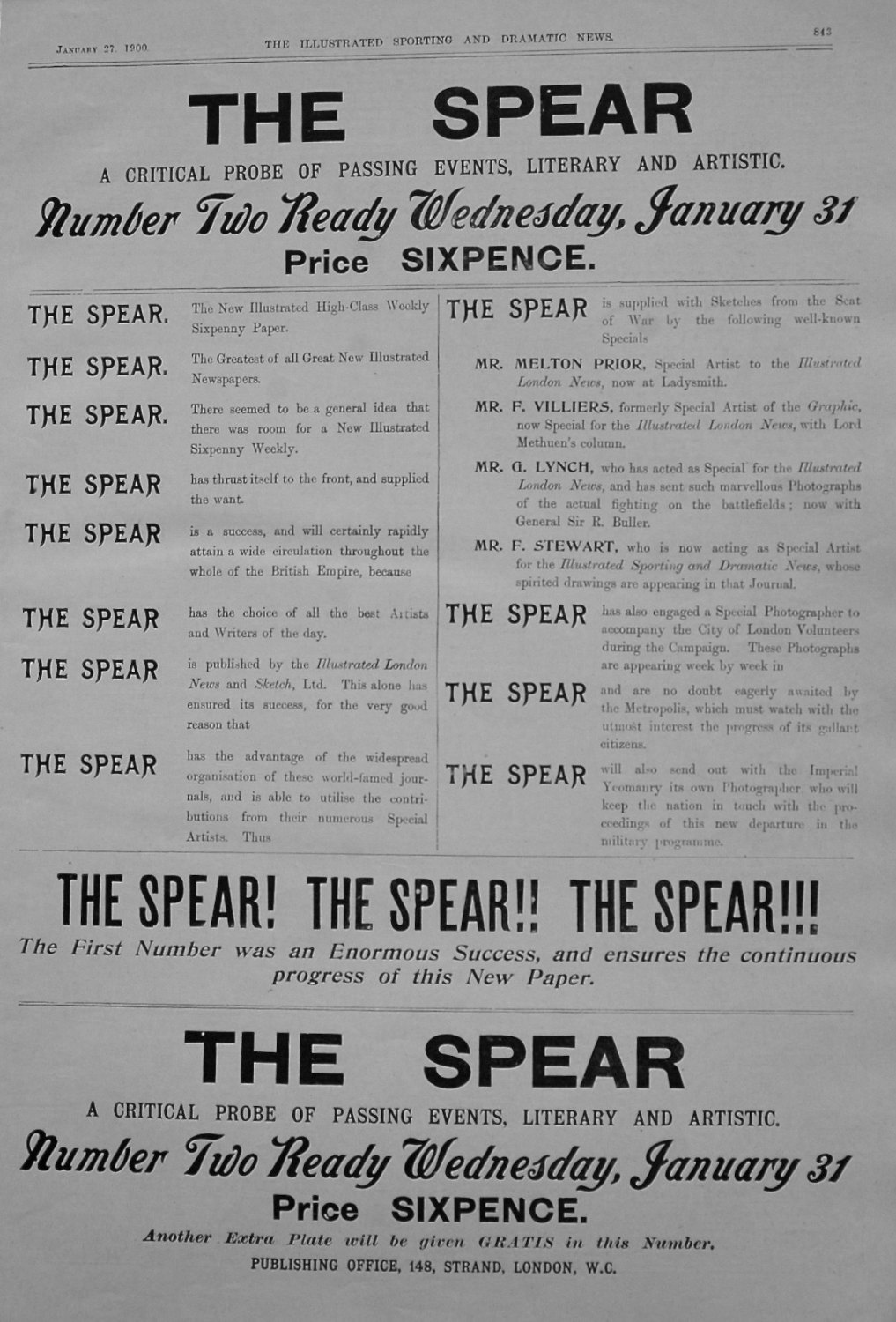 The Spear. 1900