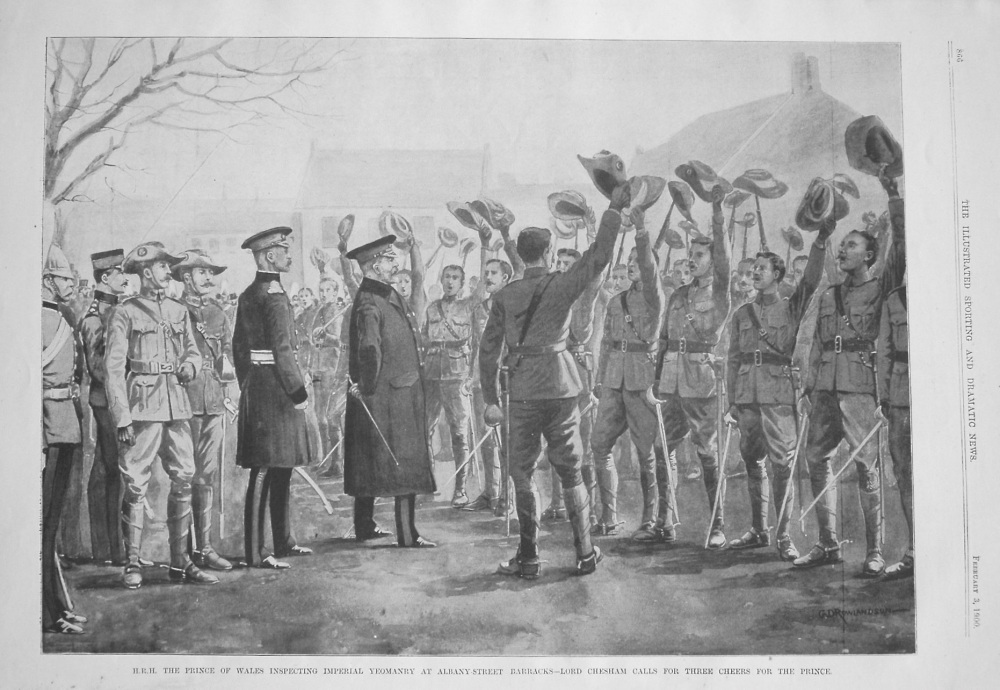 H.R.H. The Prince of Wales Inspecting Imperial Yeomanry at Albany-Street Ba