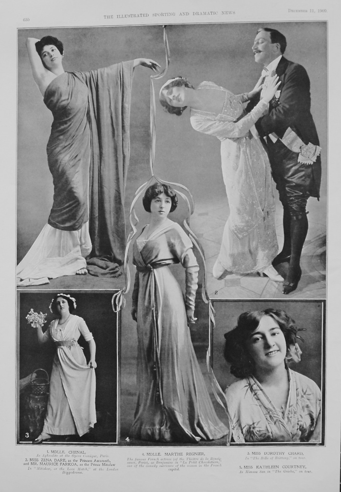 Actresses from the Stage December 11th 1909.