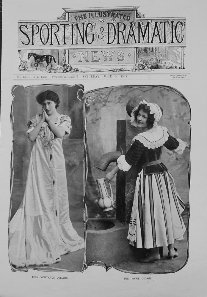 Miss Constance Collier, and Miss Marie George. 1909