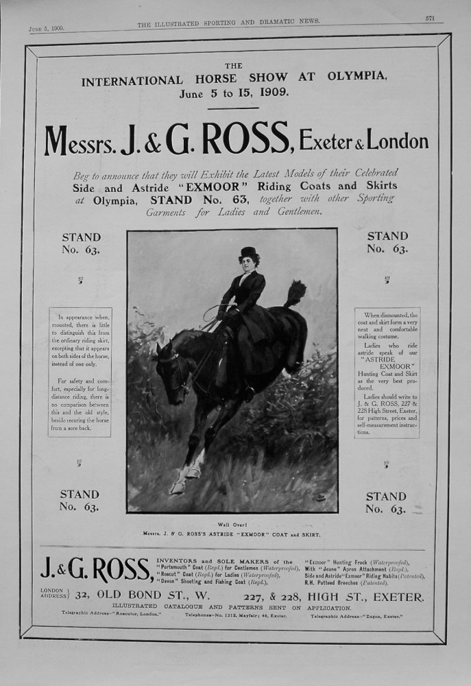 Messrs. J. & G. Ross, Exeter & London. 1909