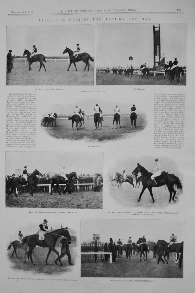 Liverpool Meeting - The Autumn Cup Day. 1899