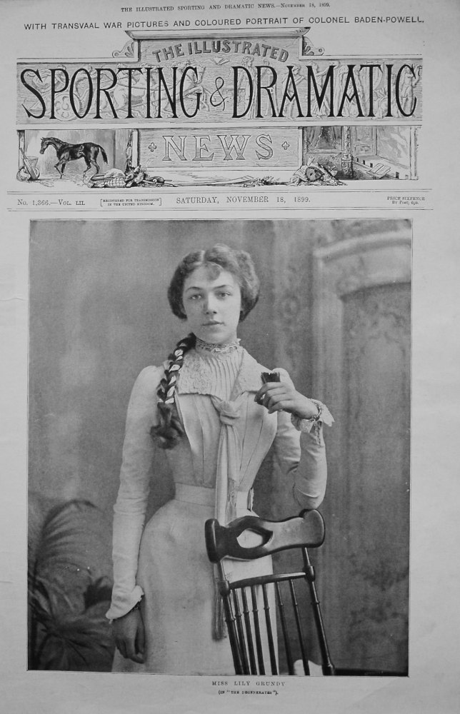 Miss Lily Grundy. (In "The Degenerates"). 1899