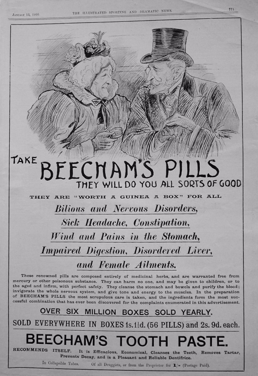 Beecham's Pills. 1900