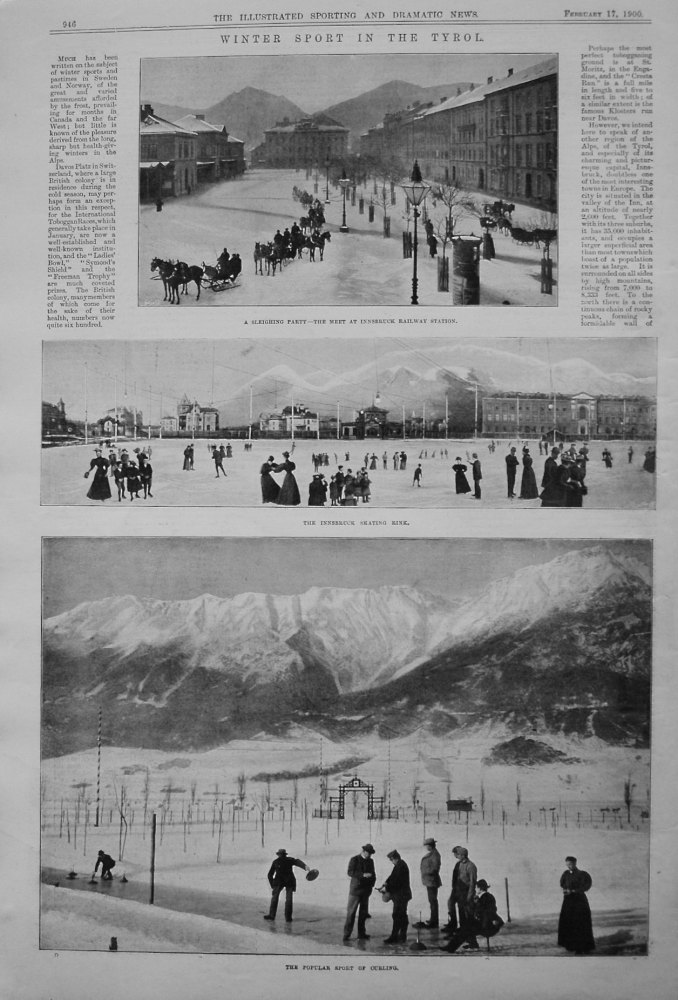 Winter Sport in the Tyrol. 1900