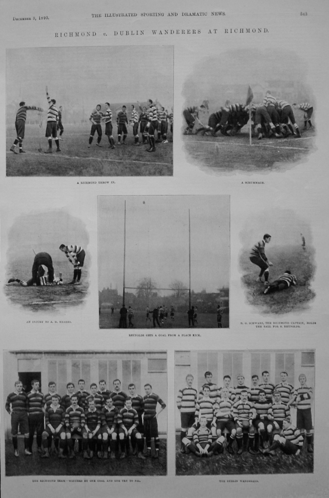 Richmond v. Dublin Wanderers at Richmond. (Rugby) 1899