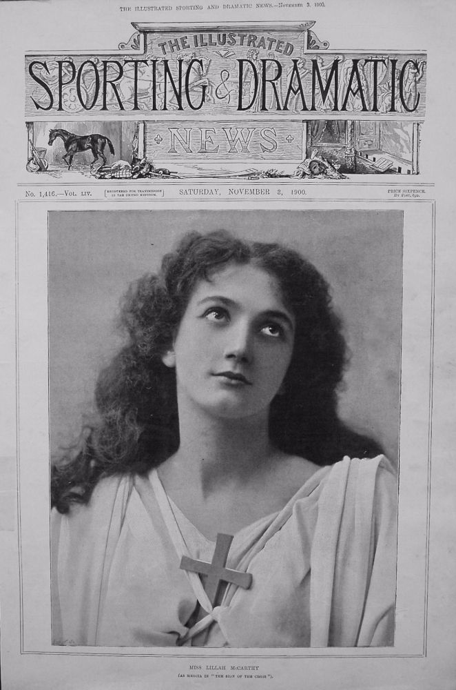 Miss Lillah McCarthy. (as Mercia in "The Sign of the Cross"). 1900