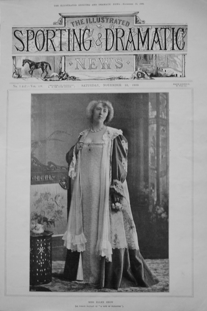Miss Ellen Snow (as Norah Hanlan in "A Life of Pleasure"). 1900