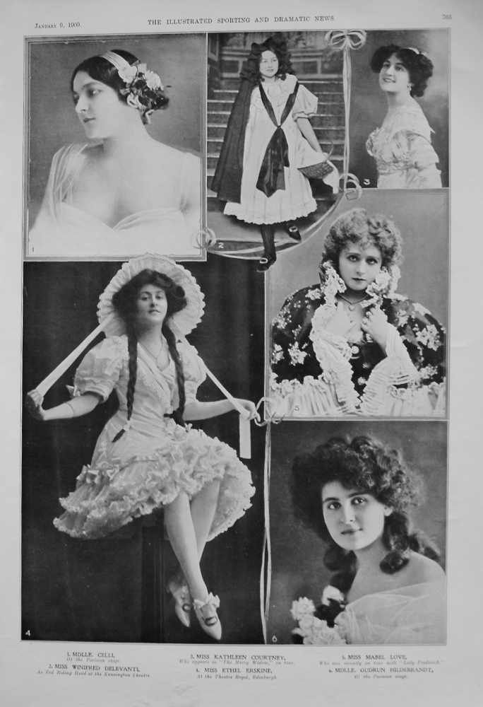 Actresses from the Stage. January 9th 1909.