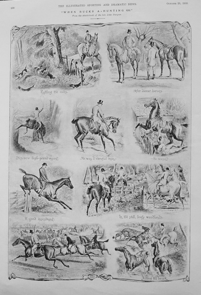 "When Bucks A-Hunting Go." 1909