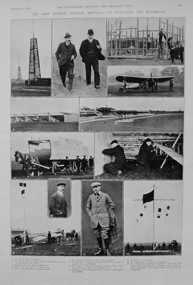 The First English Aviation Meetings. - At Doncaster and Blackpool. 1909