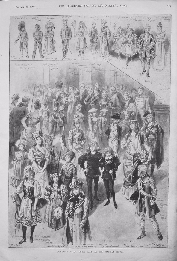 Juvenile Fancy Dress Ball at the Mansion House. 1900