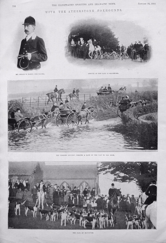 With the Atherstone Foxhounds. 1900