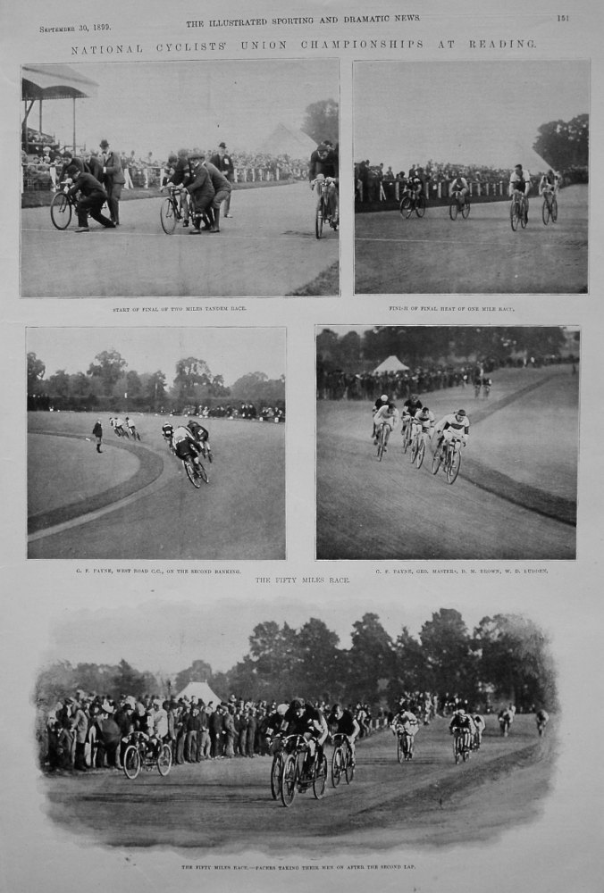National Cyclists' Union Championships at Reading. 1899